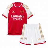 Camiseta Arsenal Ben White #4 Primera Equipación para niños 2024-25 manga corta (+ pantalones cortos)